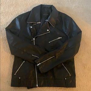 Men’s Faux Leather Biker Jacket